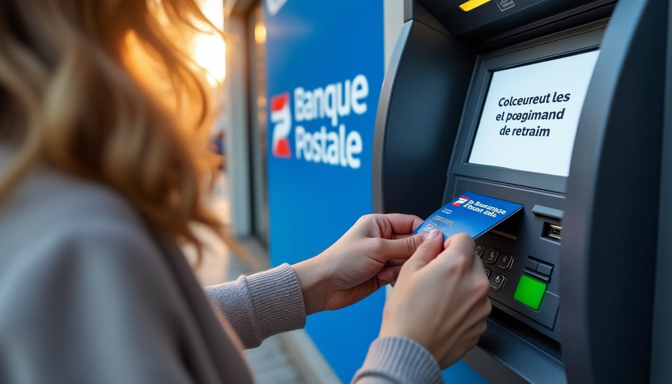 Illustration: Comprendre le plafond des retraits au distributeur de la Banque Postale